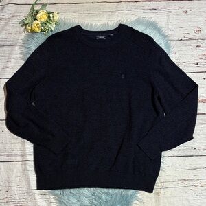 Izod Men's Dark Blue Spacedye Crewneck Sweater sz XL